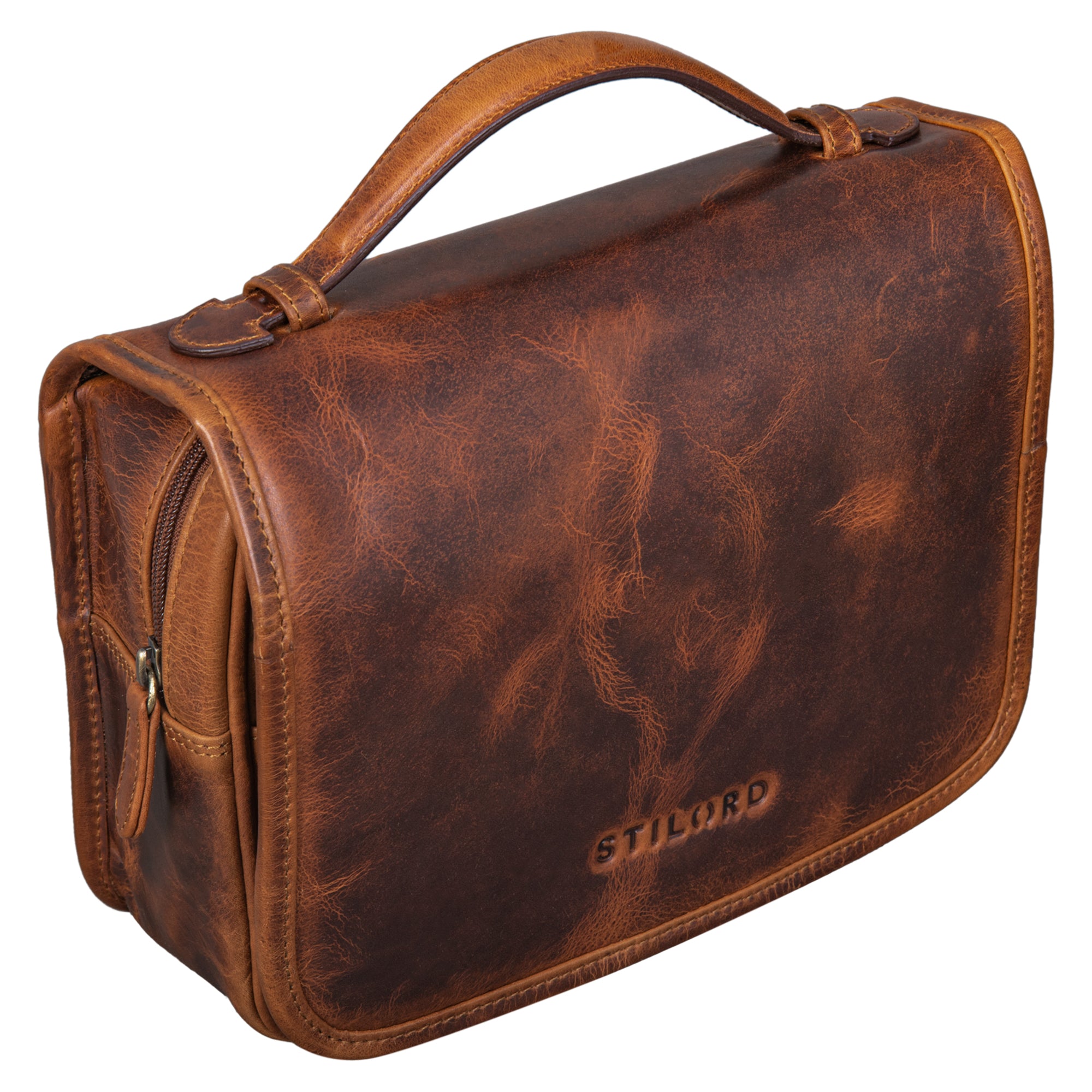 Waschtasche Leder