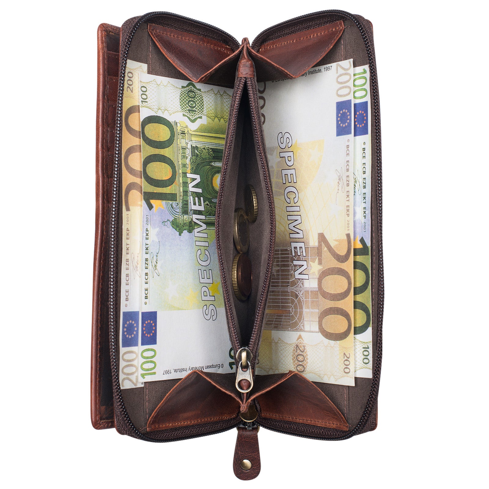 Portemonnaie Damen Leder Vintage