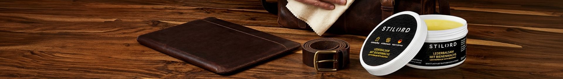 Accessoires · Zubehör · Lederpflege
