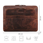 Damen Laptoptasche Leder 14 Zoll cognac