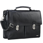 Schwarze Leder Aktentasche Business Herren