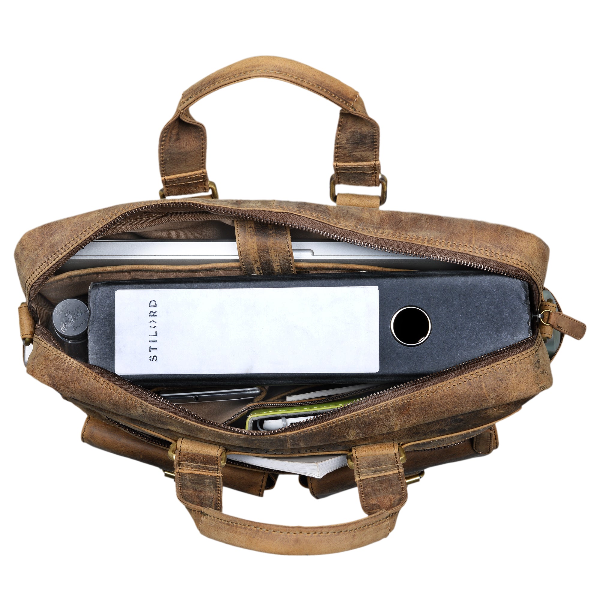 Vintage Ledertasche Aktentasche für Damen