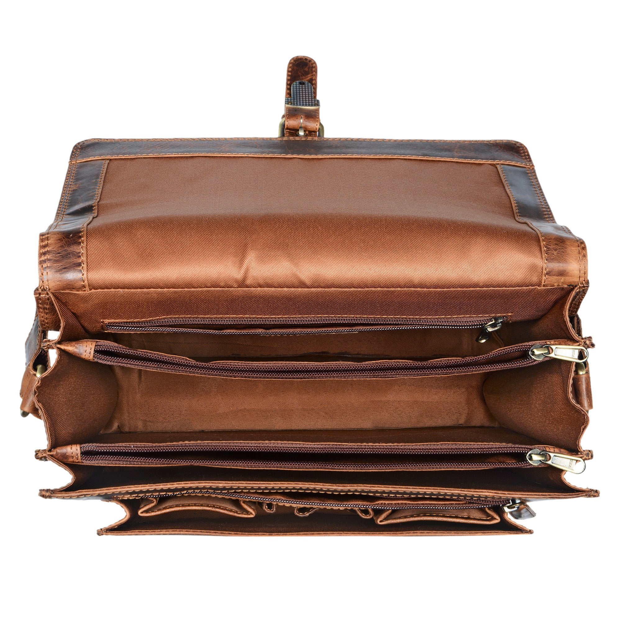 Vintage Aktentasche Leder braun