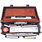 Braune Leder Aktentasche Vintage Retro