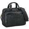 schwarze Ledertasche für Akten A4