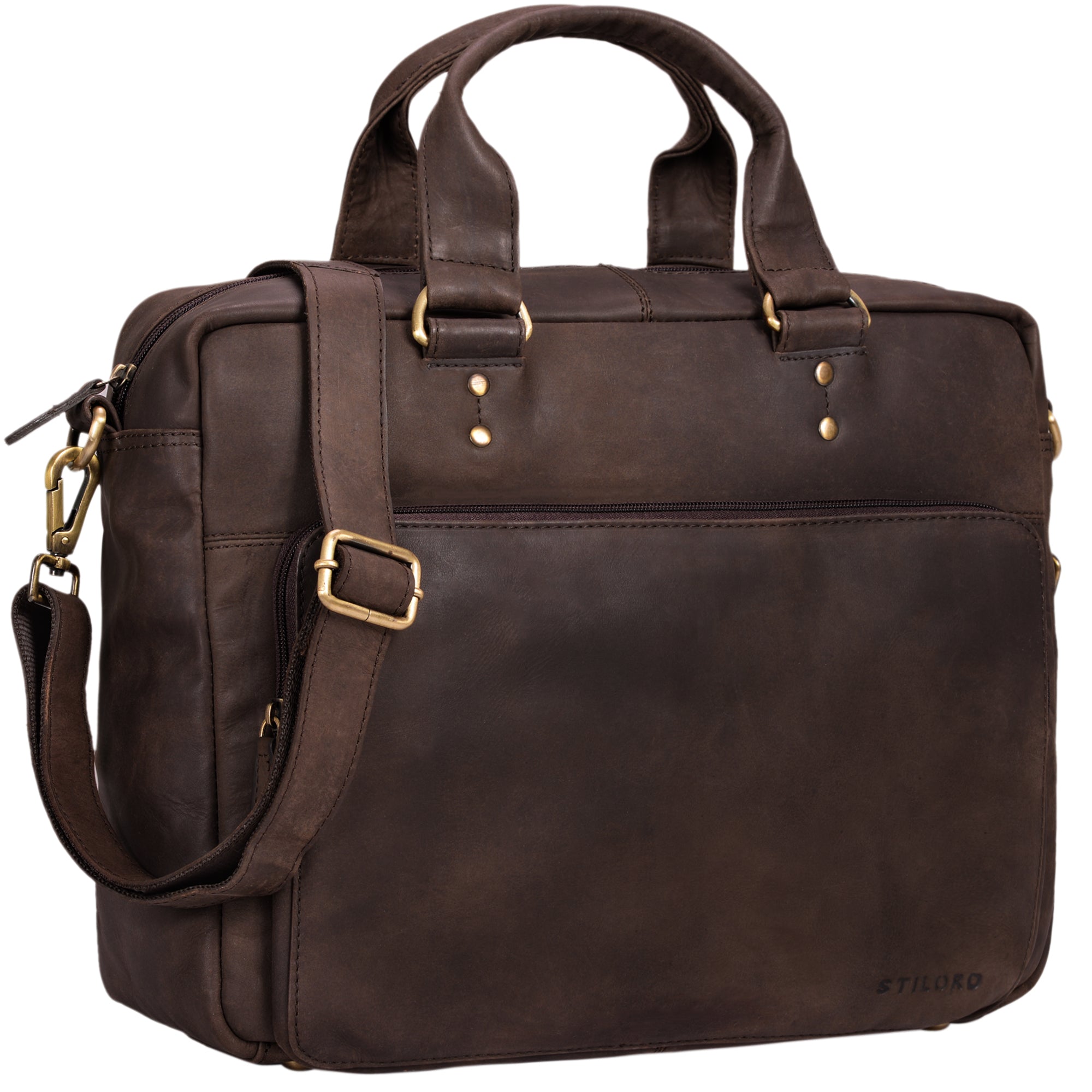 Leder Aktentasche Herren braun