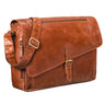 Große Ledertasche Herren Vintage Leder braun