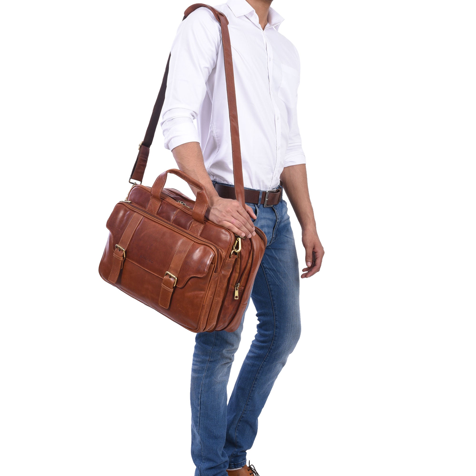 Herren Ledertasche zum Umhängen