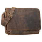 Schultertasche Herren Leder braun