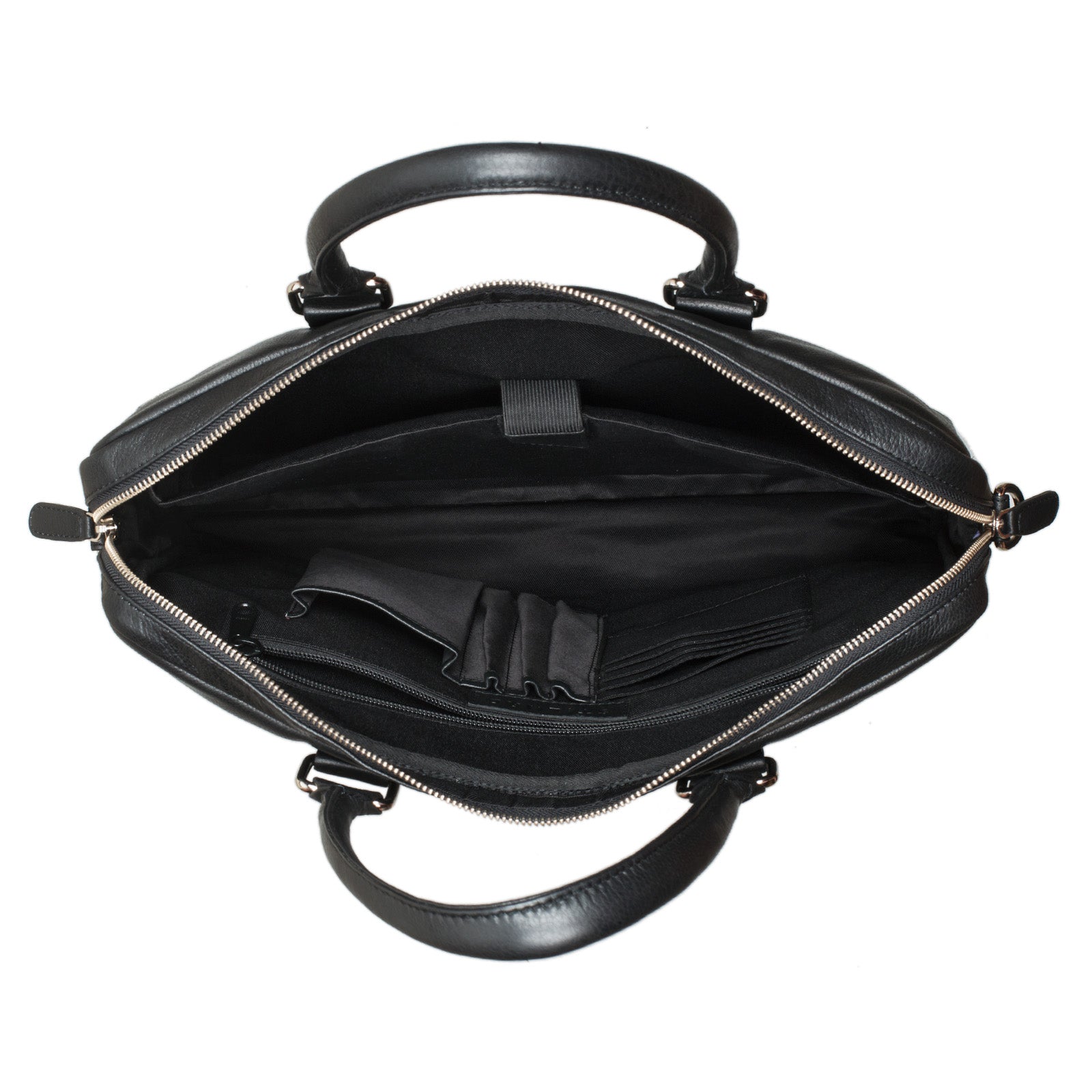 Bürotasche Herren Arbeit Business Reise schwarz Leder 