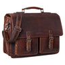 Klassische Bürotasche braun