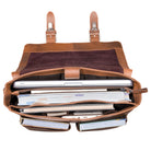 Leder Aktentasche für Männer Vintage braun