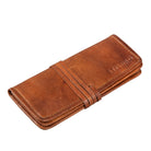 Großes Leder Etui Vintage braun