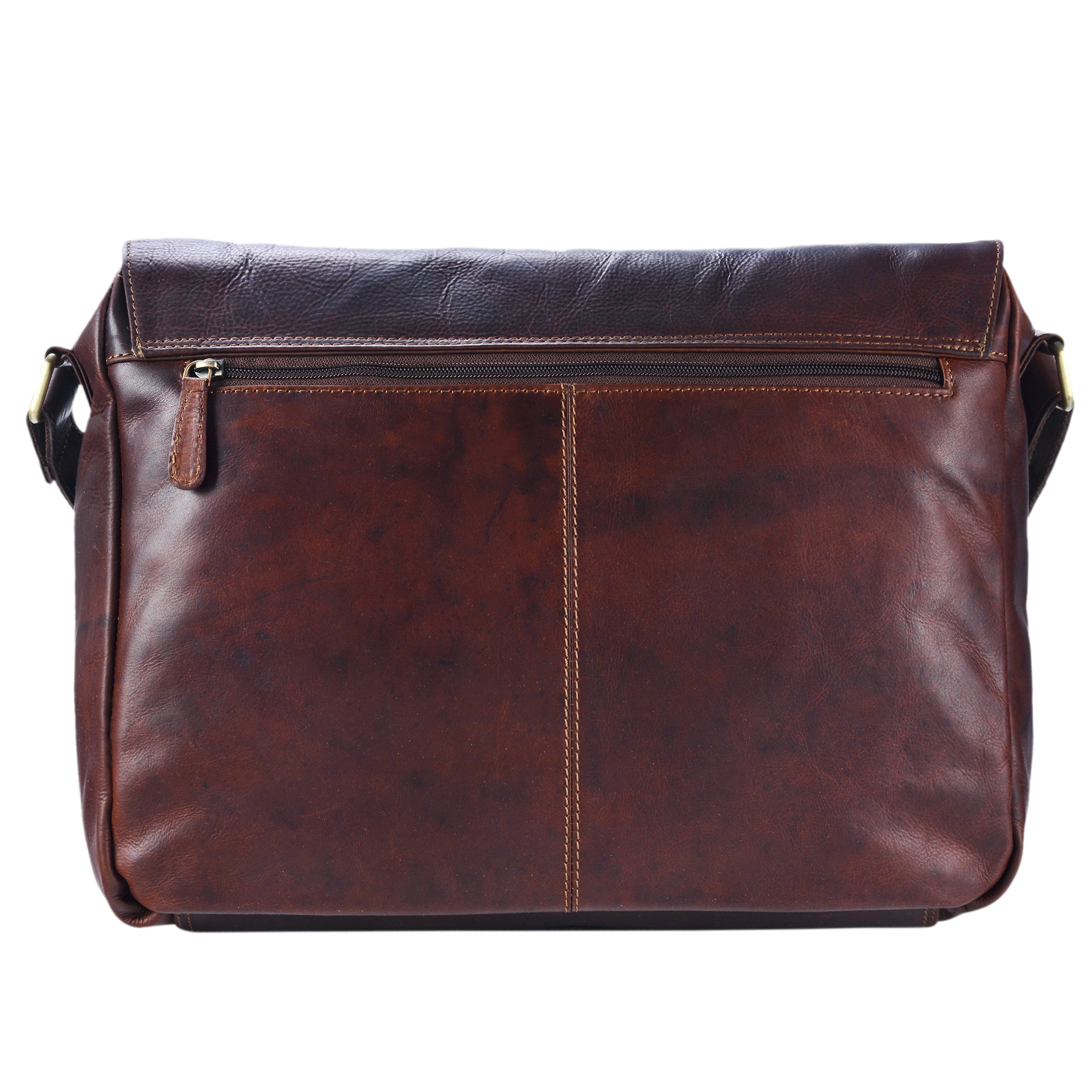 Leder Schultertasche Vintage braun
