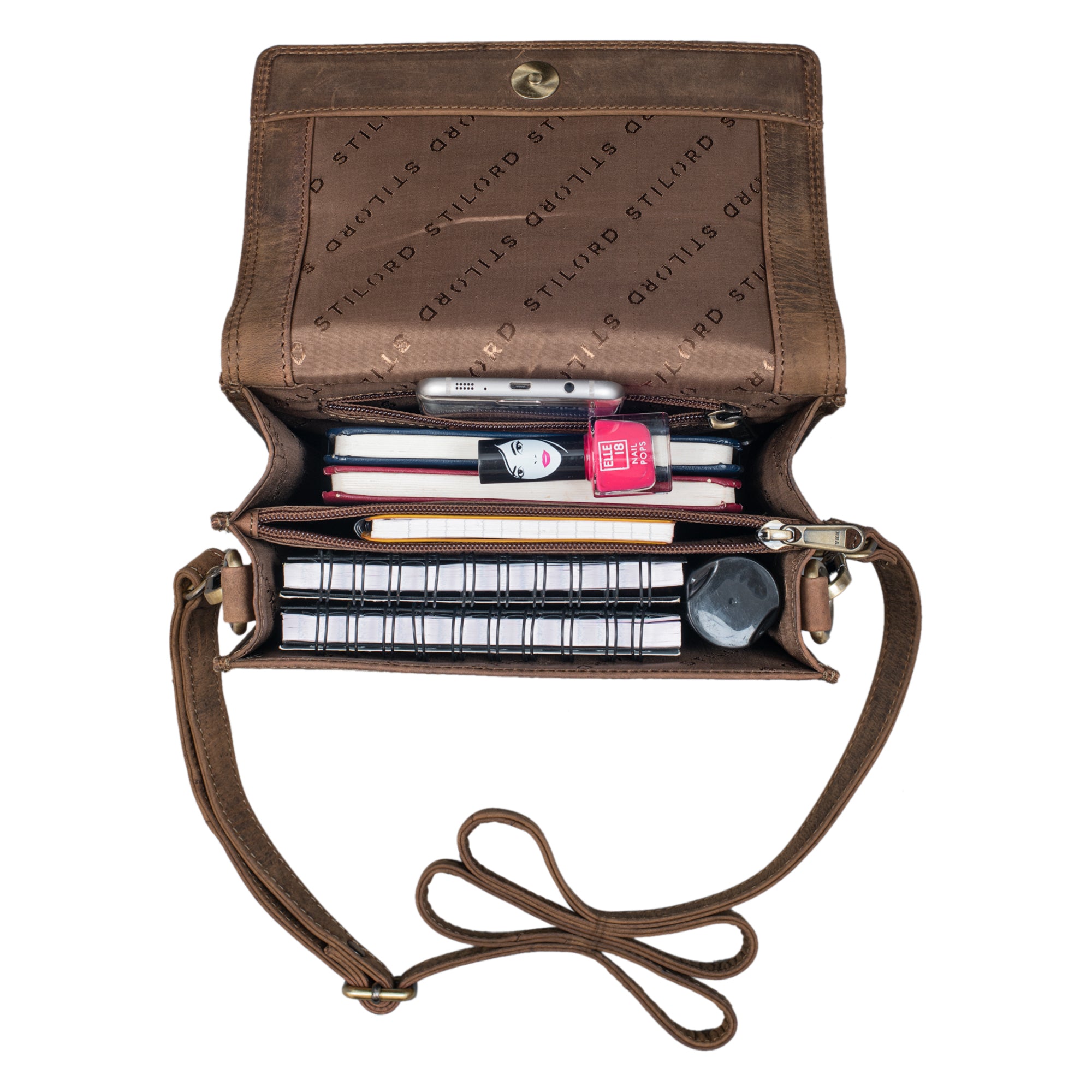 Ausgehtasche braun leder