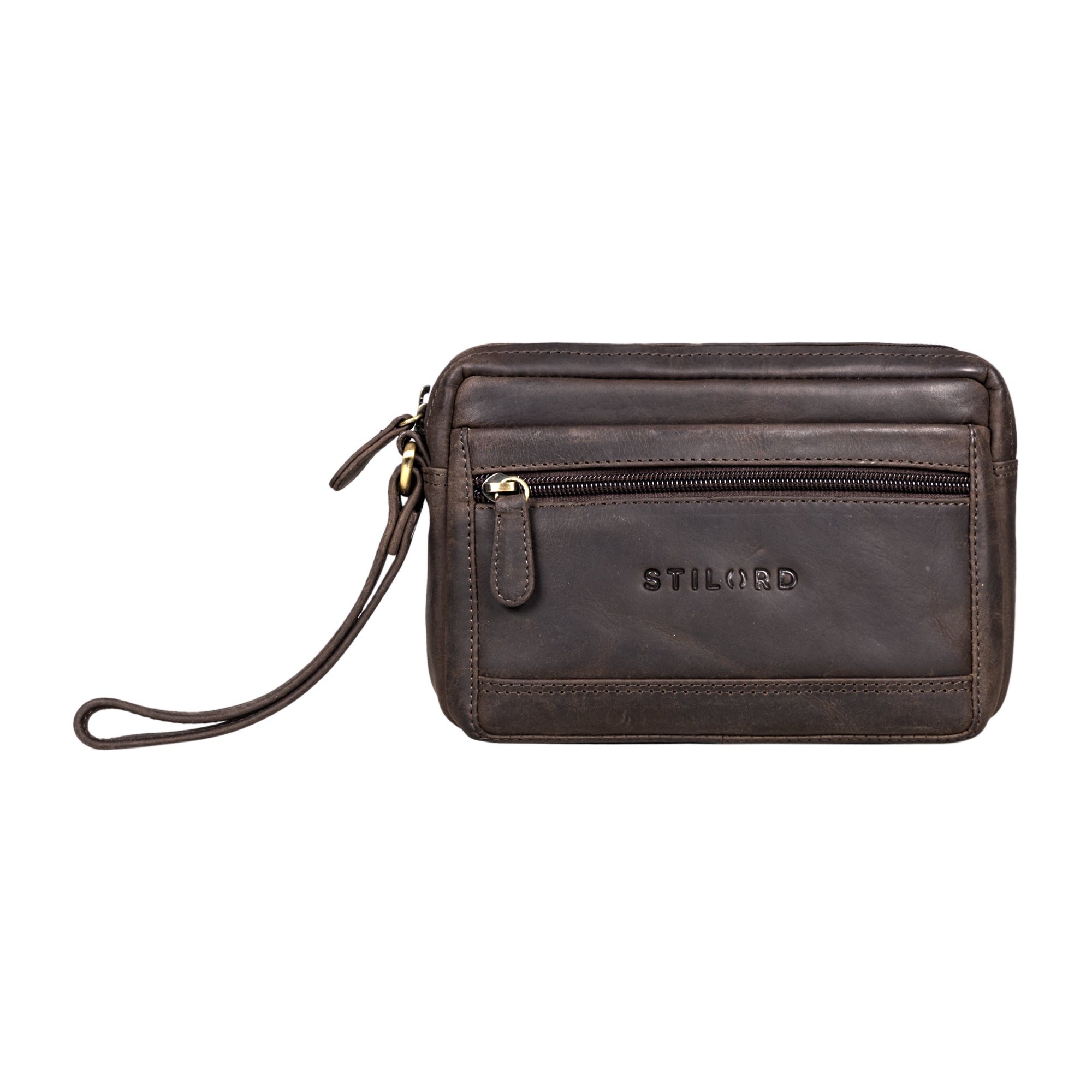 kleine braune Leder Tasche Herren