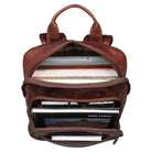 Brauner Business Rucksack Echtleder