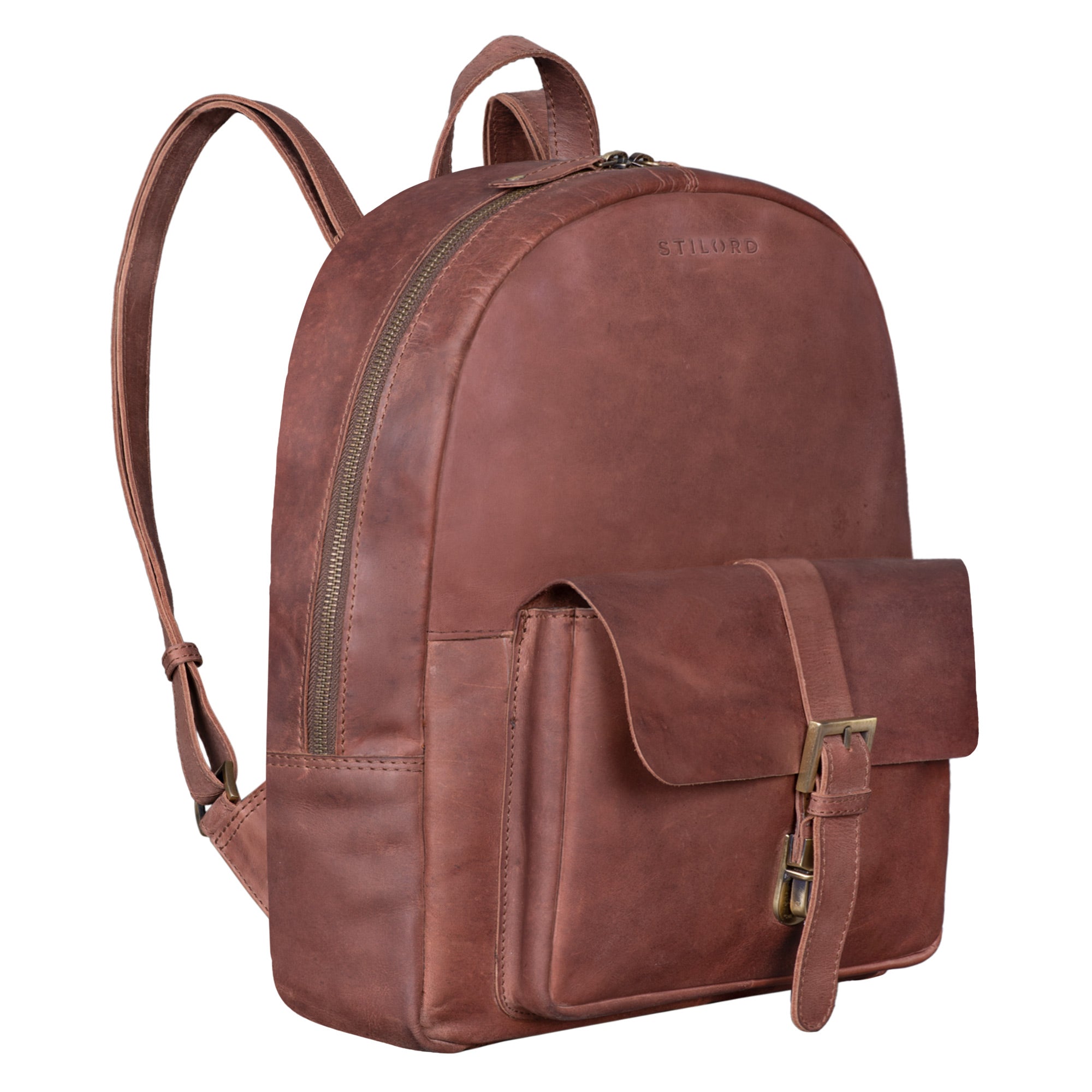 Vintage Rucksack Groß Seitenansicht