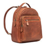 "Kima" Kleiner Rucksack Damen Vintage Leder