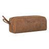 "Linus" Vintage Stiftetasche Etui echtes Leder für Kinder und Erwachsene