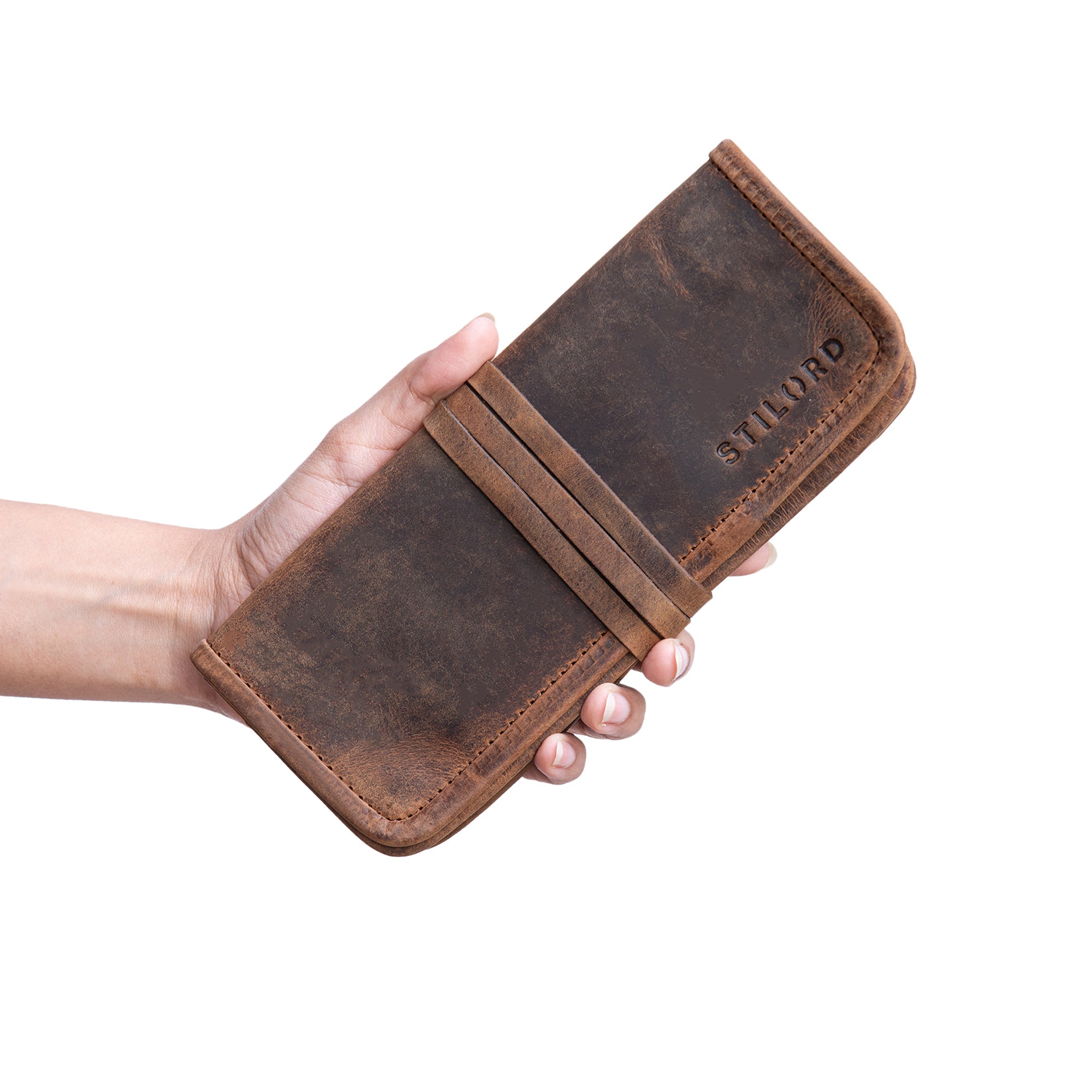 Leder Stiftemappe Vintgage