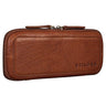 "Scotty" Leder Etui Vintage Hardcase mit Reißverschluss Federmappe