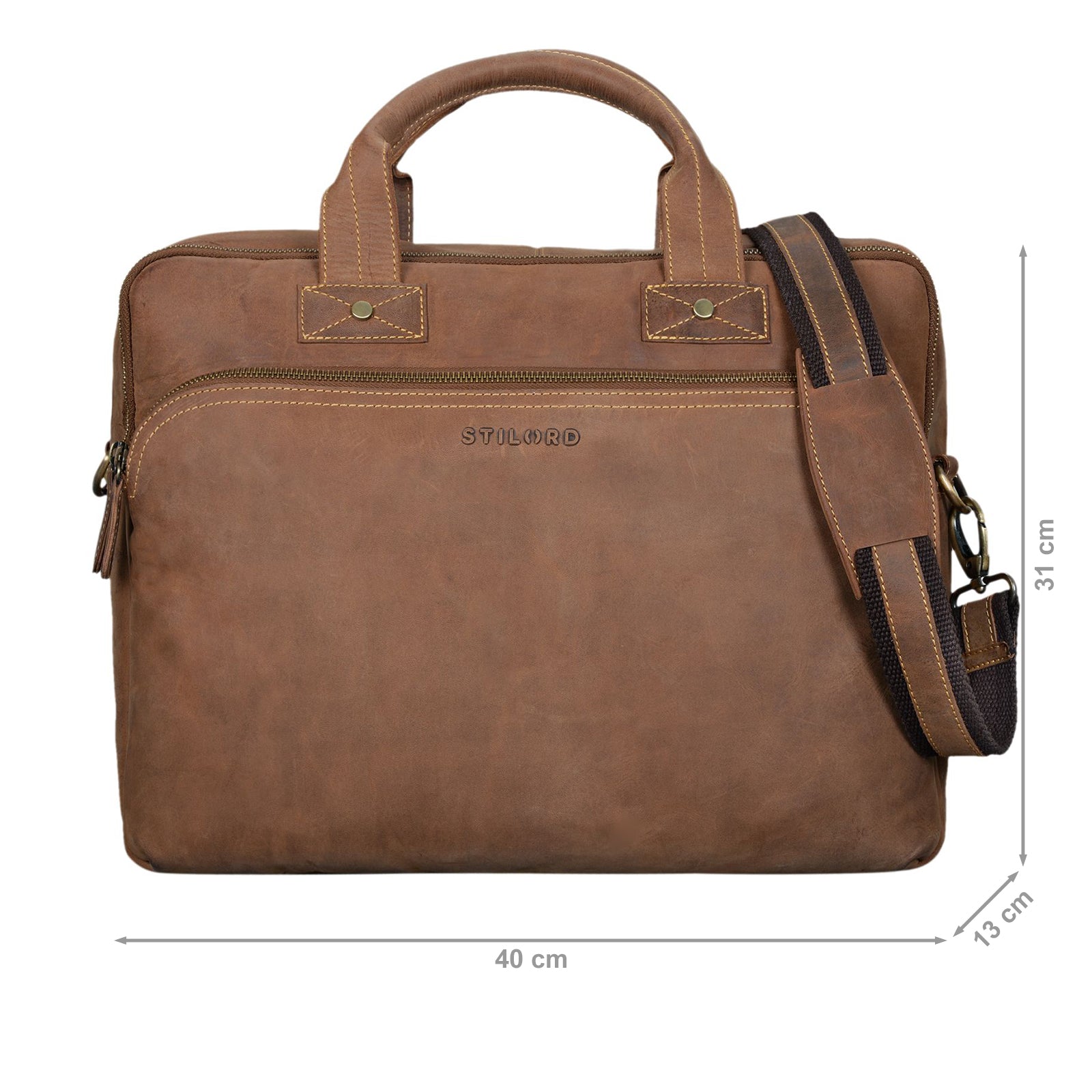 Vintage Leder Bürotasche für Herren
