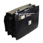 Bürotasche echtes Leder schwarz