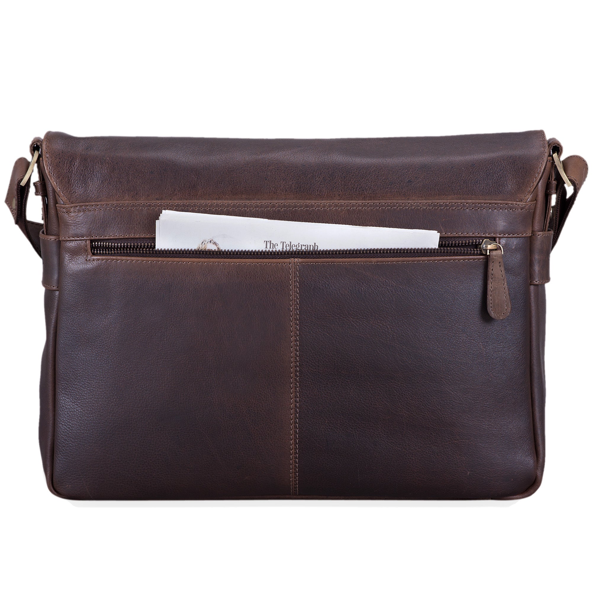 Braune Leder Bürotasche