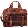 Vintage Businesstasche echtes Leder cognac 