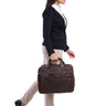 "Excelsior" XXL Aktentasche Herren Leder Große Laptoptasche 17+ Zoll