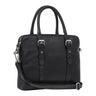 Schwarze Ledertasche Vintage Damen