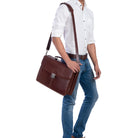 Vintage Businesstasche Leder Herren