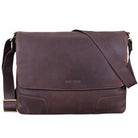 Vintage Leder Businesstasche braun