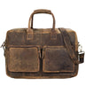 Business Ledertasche braun Bürotasche 15,6 Zoll