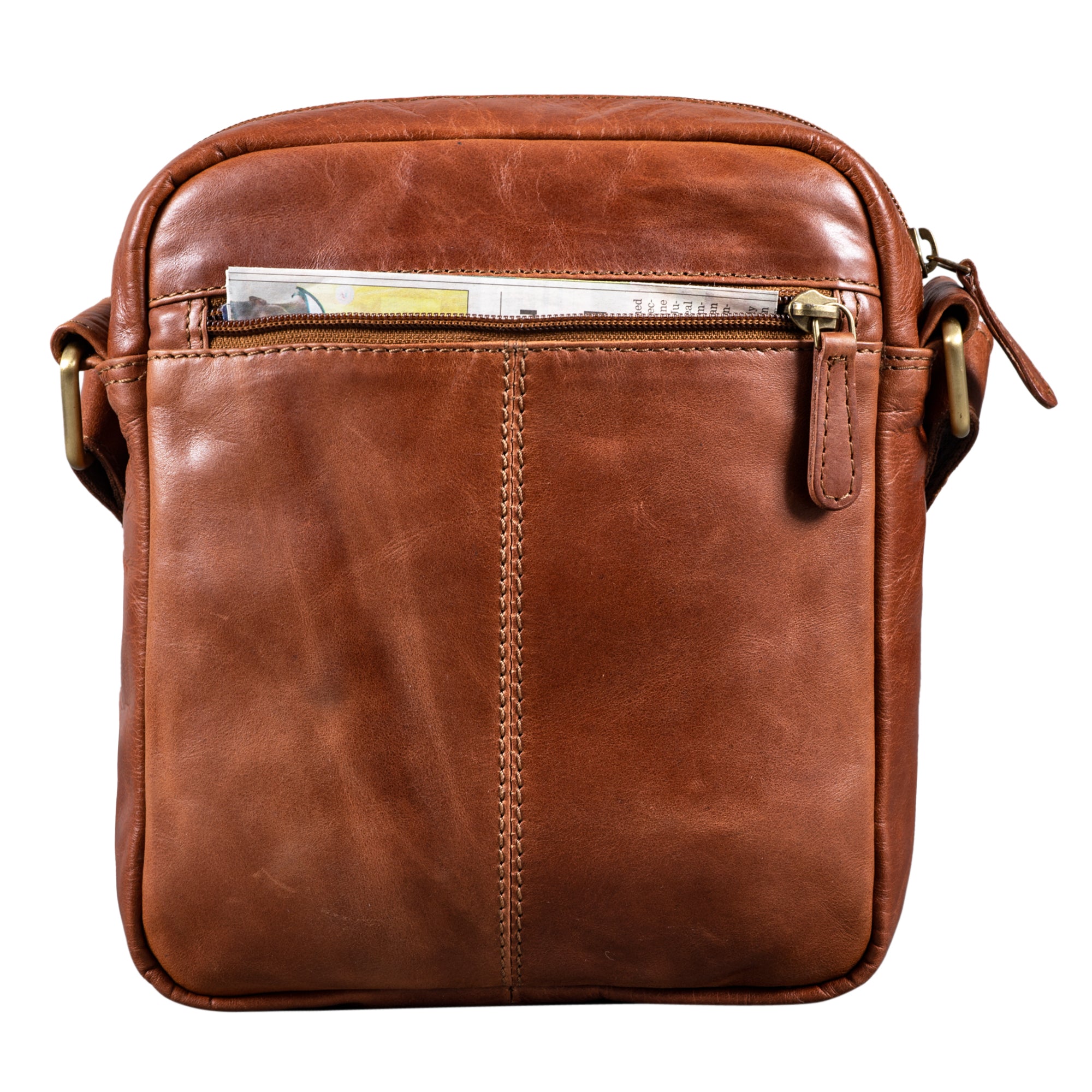 Schultertasche Rinds-Leder Damen Herren
