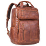 "Amos" Exklusiver Business Lederrucksack mit 17.3 Zoll Laptop-Fach Damen Herren