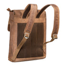 Retro Rucksack Leder braun