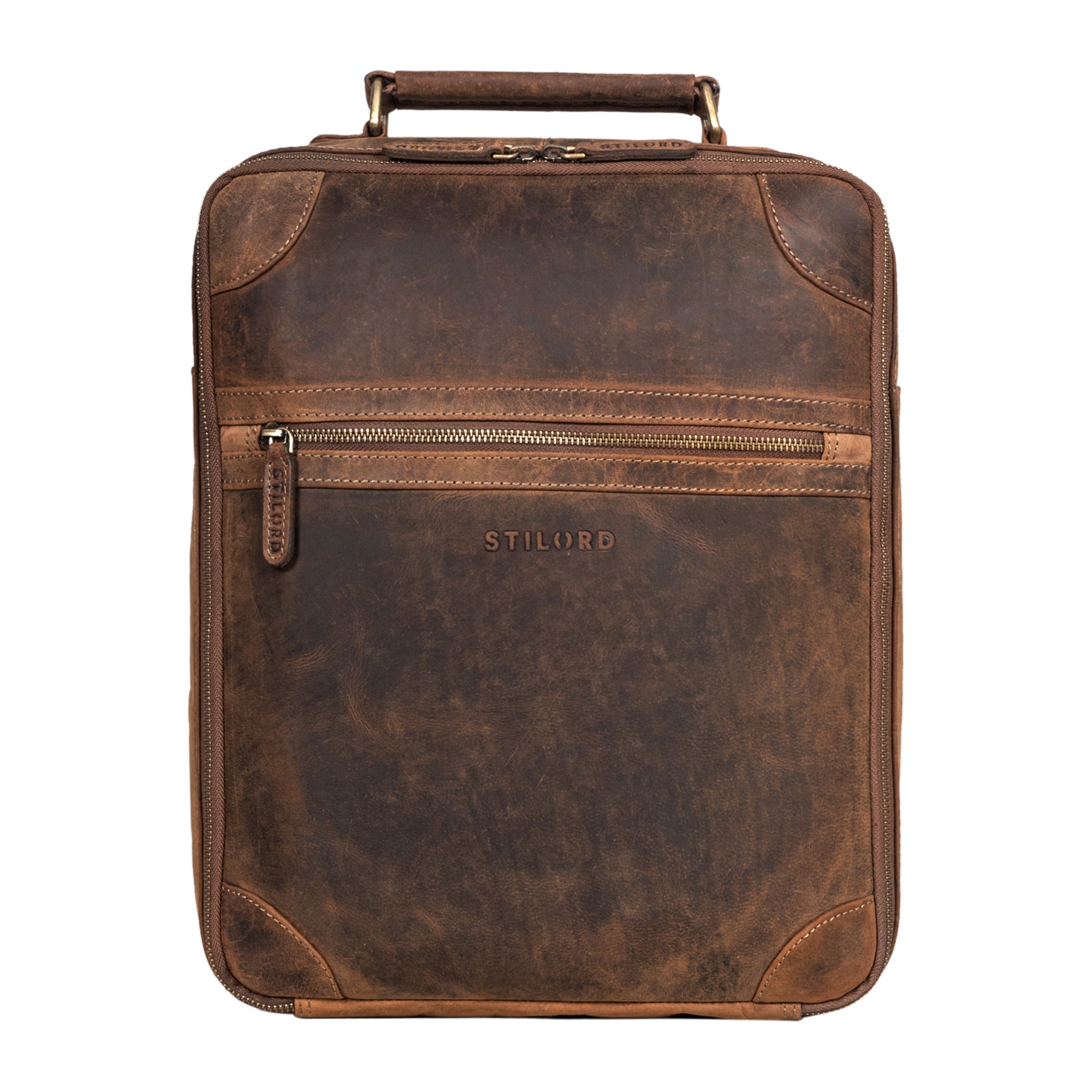 eleganter Damen Lederrucksack braun