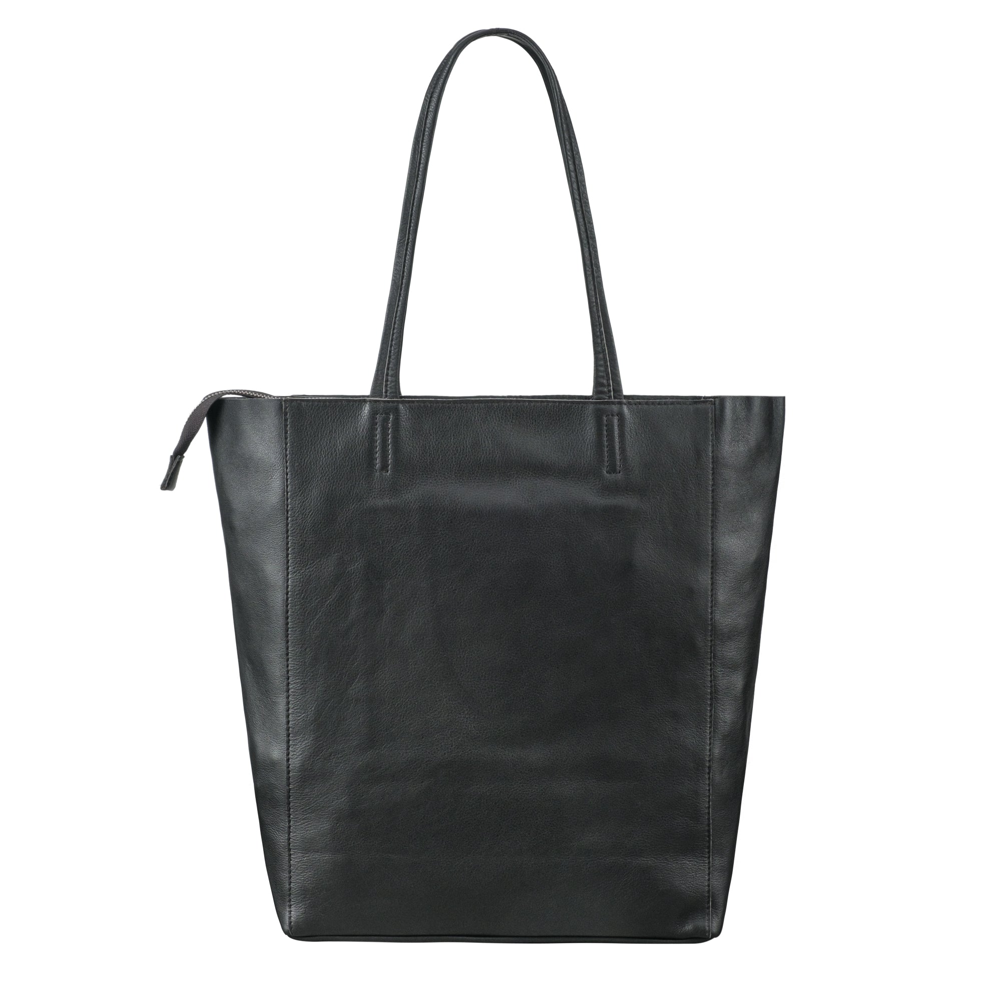 XXL Shopper Damen Leder schwarz
