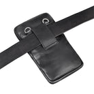 Leder Brustbeutel Damen Herren mit Gürtelschlaufe