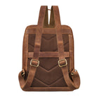 Lederrucksack braun mit verstellbaren Schultergurten
