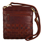 Damenhandtasche Leder dunkel braun