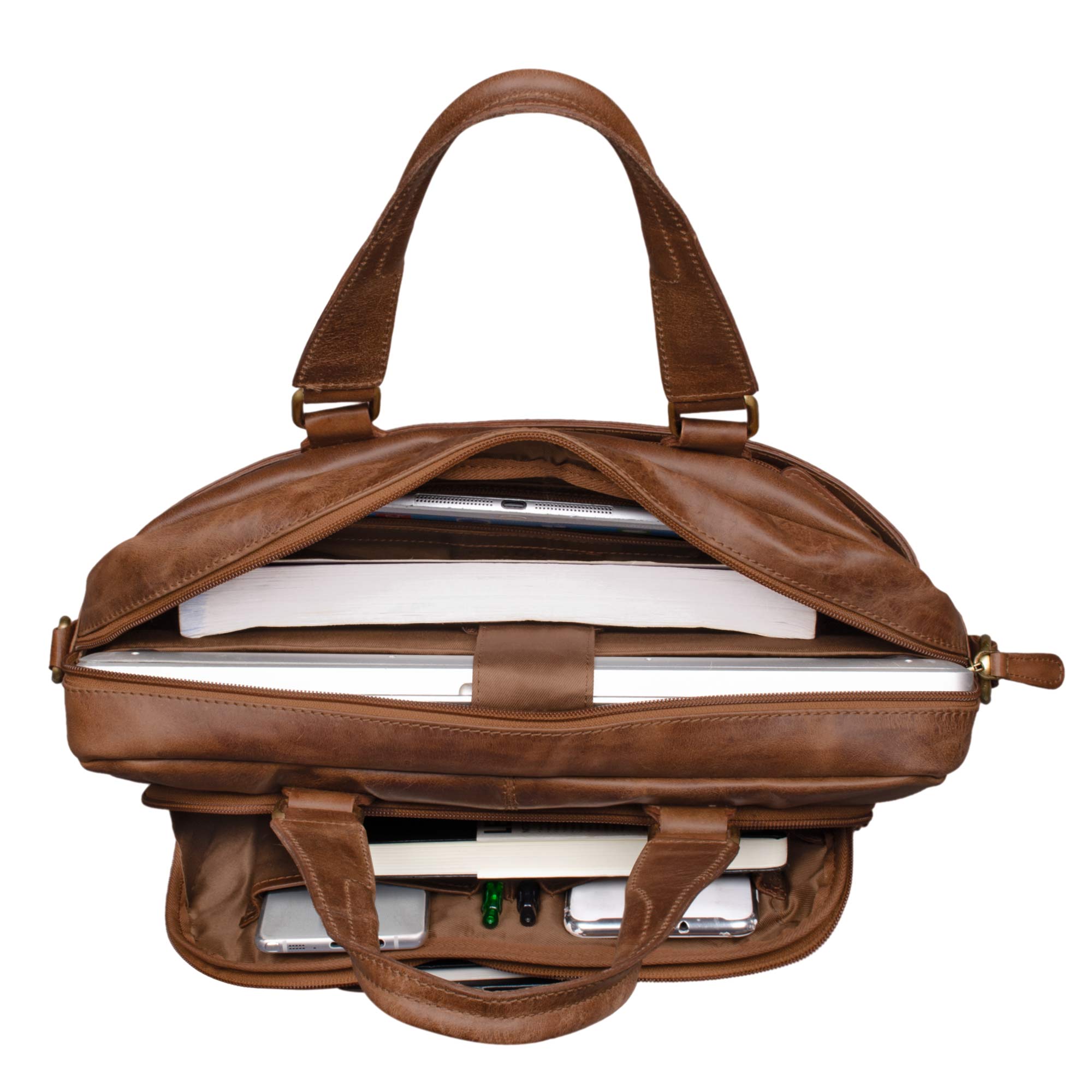 Ledertasche für Dokumente Arbeit Schule