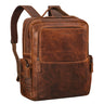 "Gino" Stilvoller Business Leder Rucksack für 15.6 - 17 Zoll Laptop