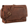 "Marvin" Umhängetasche Leder Groß 15.6 Zoll Laptoptasche