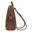 Rucksacktasche Echtleder braun