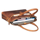 Ausgehtasche Damen Leder braun