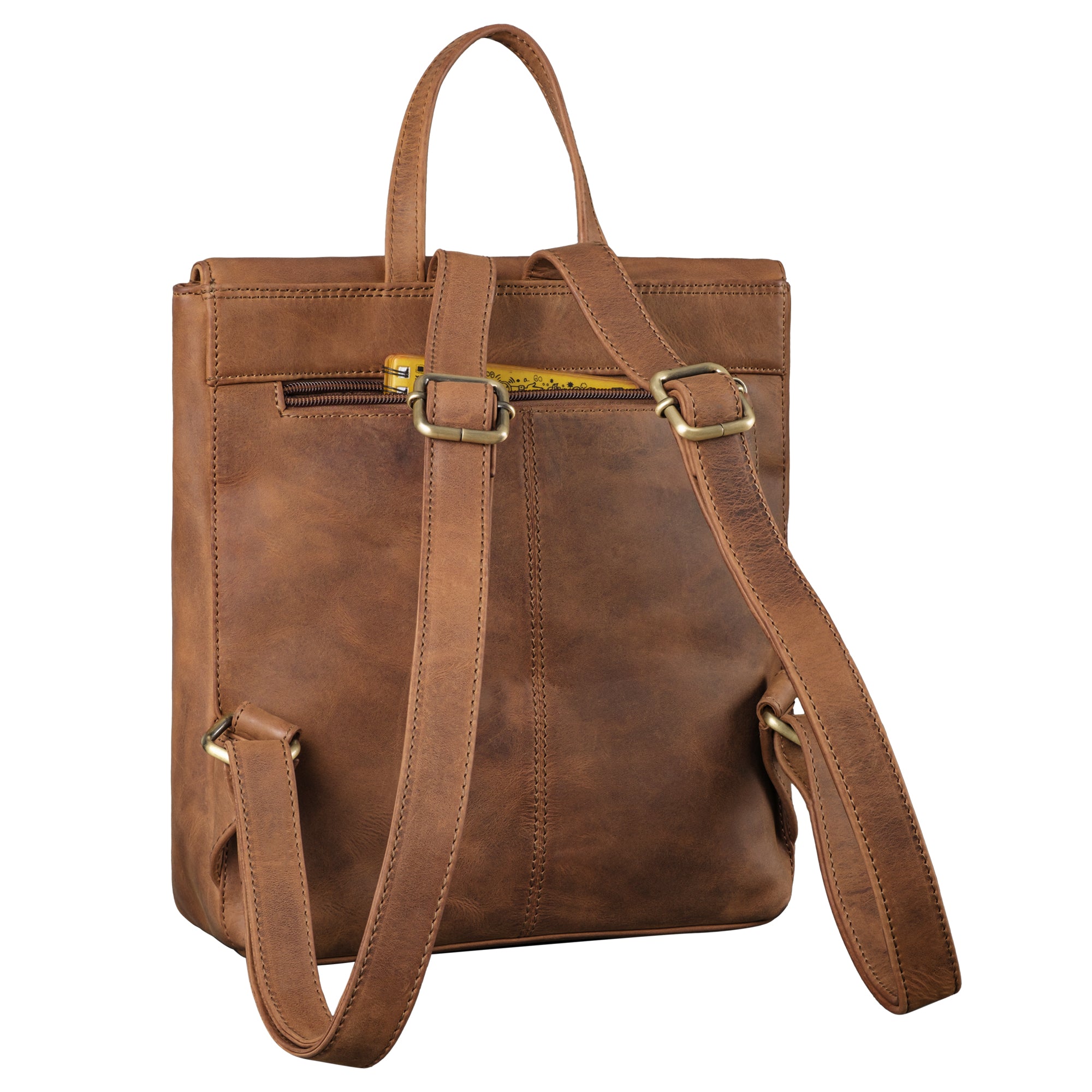 Damen Rucksack Klein Echtes Leder