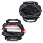 Freizeitrucksack klein Damen Leder schwarz